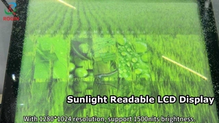 19 इंच सूरज की रोशनी में पढ़ने योग्य एलसीडी डिस्प्ले 800 निट्स